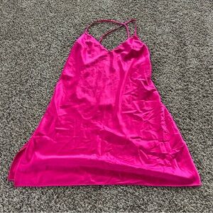 Victoria's Secret Fuchsia Satin Lingerie